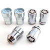 YYHHZZ M12 x 1.5 Wheel Lock Set(1.42In Length), Chrome Anti-Theft