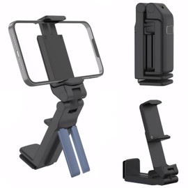 UIHRLM 360°Rotation Plane Phone Holder, 4 in 1 Adjustable Foldable Airplane Phone Holder for Plane Travel, Universal Portable Cellphone Stand Travel Essential for Flying,Traveling, Home