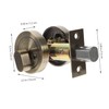 ANDRESLAD Door Lock Door Deadbolt Lock Single Cylinder Lock Dead