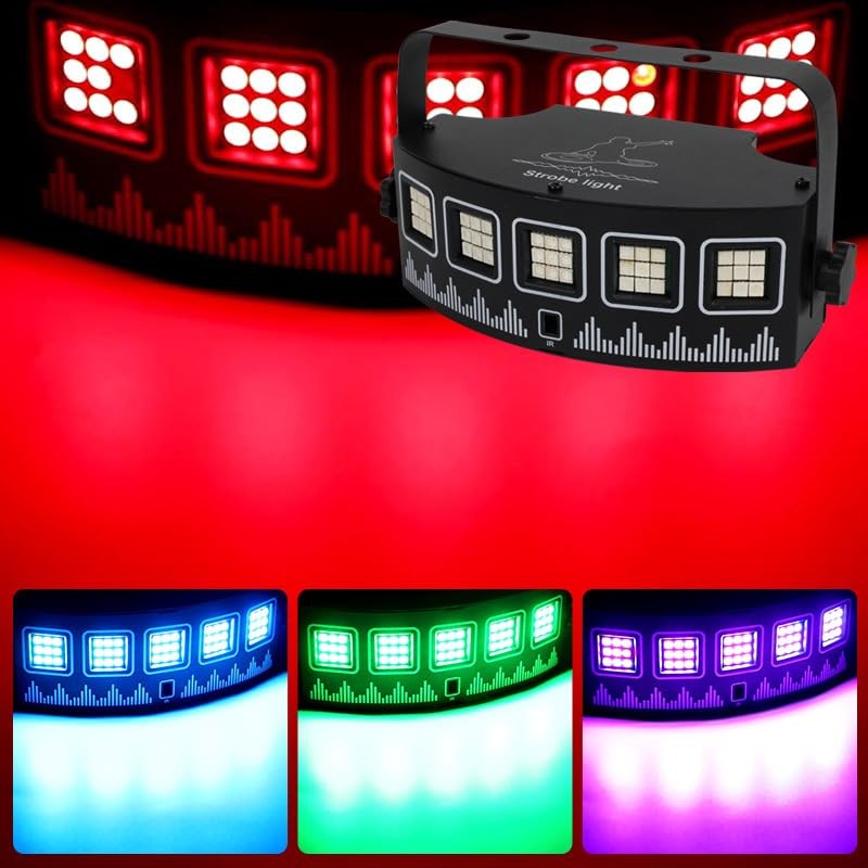 LED RGB Disco DJ Strobe Licht Party Feiertag Weihnachtsmusik Club