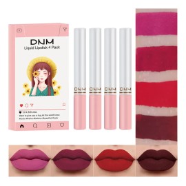 Pack De Pintalabios Mate De 4 Colores
