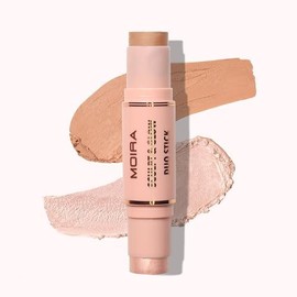 Moira Cosmetics SCULPT & GLOW DUO STICK - Bronceador e Iluminador 2 En 1 Tono 100 Fun Day Out - Mate 6g - Brillo, 5,2 gramos