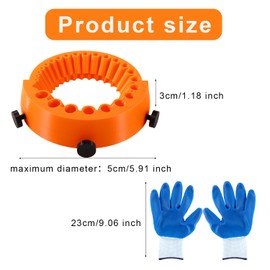 BOXOB Drill Bit Sharpener, ABS Drill Bit Grinder Precision Angle Grindering Attachment Multi-Purpose Polishing Tools for Grinding 125mm Grinder, Form 2 to 13mm Drill Bits