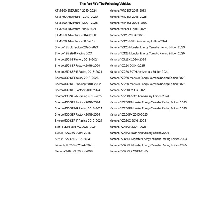 Tusk Fork Dust Seals