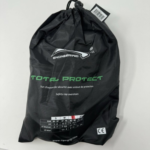 Tiger Grip Total Protection Overshoe with Toe Cap Large Durable