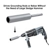 TOPWAY SDS Plus Ground Rod Driver 170 x Ø19mm, 10mm