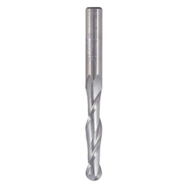 Trend CNC Bullnose Spiral Up-Cut Two Flute Router Cutter, 8mm Shank, 8mm Cut Diameter & 42mm Cut Length, Solid Tungsten Carbide, CNC/310X8STC
