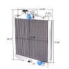 3 Row 52MM Full Aluminum Radiator Racing Radiator Stop Leak