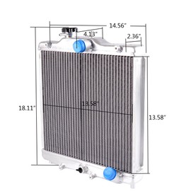 3 Row 52MM Full Aluminum Radiator Racing Radiator Stop Leak Compatible For HONDA CIVIC EK EG B18C B16A DOHC IN/OUT 32MM 1992-2000