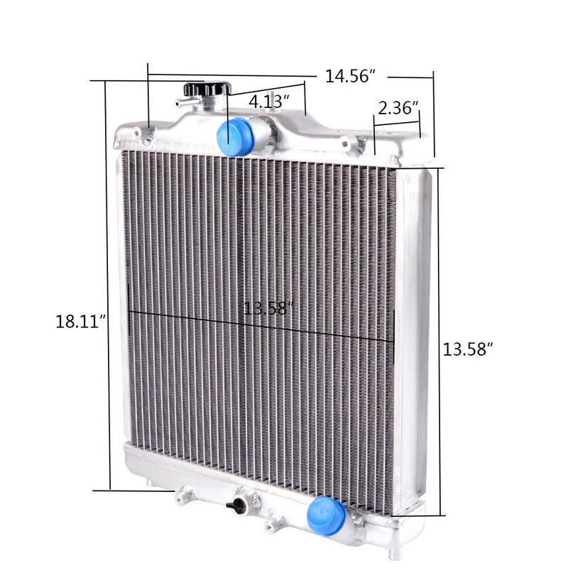 3 Row 52MM Full Aluminum Radiator Racing Radiator Stop Leak