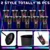 Uiifan 16 Pcs 50's Party Decorations 1950's Reusable Cups with