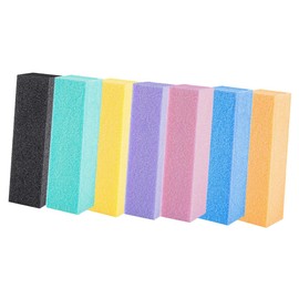 Baluue 7pcs Nail Polishing Sponge Files Manicure Tools for Professional and Home Use Easy to Use Four-sided for Nail Art and Trimming