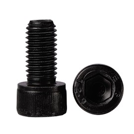 M10-1.5 x 35mm Socket Head Cap Screws, M10x1.5 Bolt,12.9 Grade Alloy Steel, Allen Socket Drive, Black Oxide Finish, Full Thread, Quantity 10