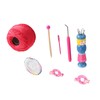 Wooden Knitter Spool Educational Doll Shape Portable Knitting Tool Kit