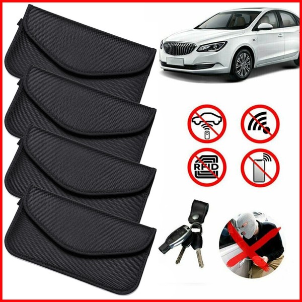 4Pcs Large Faraday Bag RFID Signal Blocking Shielding Pouch Phone