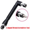 L-Shaped Hex Socket Wrench, 1/4-Inch Double-Headed L-Shaped Hex Socket Wrench/Screwdriver,