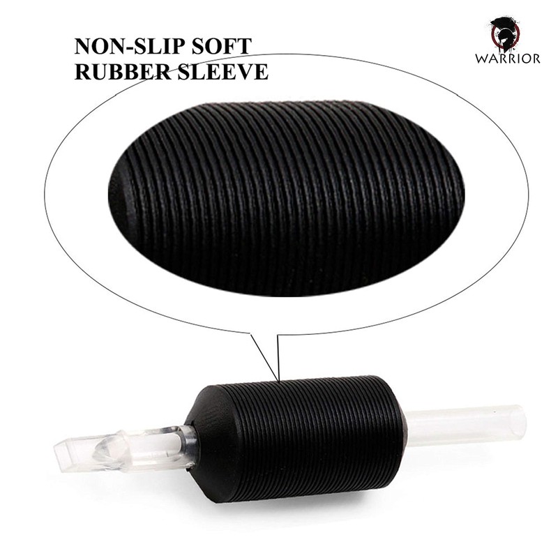WARRIOR Tattoo Tubes/Disposable Tattoo Grip with Long Tip in Soft