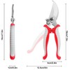 Pruning Shears Garden Scissors Patch Ergonomic Grip Lightweight Hand Secateurs