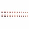 Nail Tip, Short, 24 Pieces, False Nails, Red, Gradient, Blue