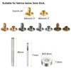QUARKZMAN 100 Sets Leather Rivets 8 mm x 6 mm