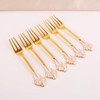 Coffee Dessert Spoon Holder Set Gold Swan Base Holder Coffee