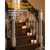 5plots 12-Pack Flameless Candles with Timer, Realistic 3D Flickering Votive