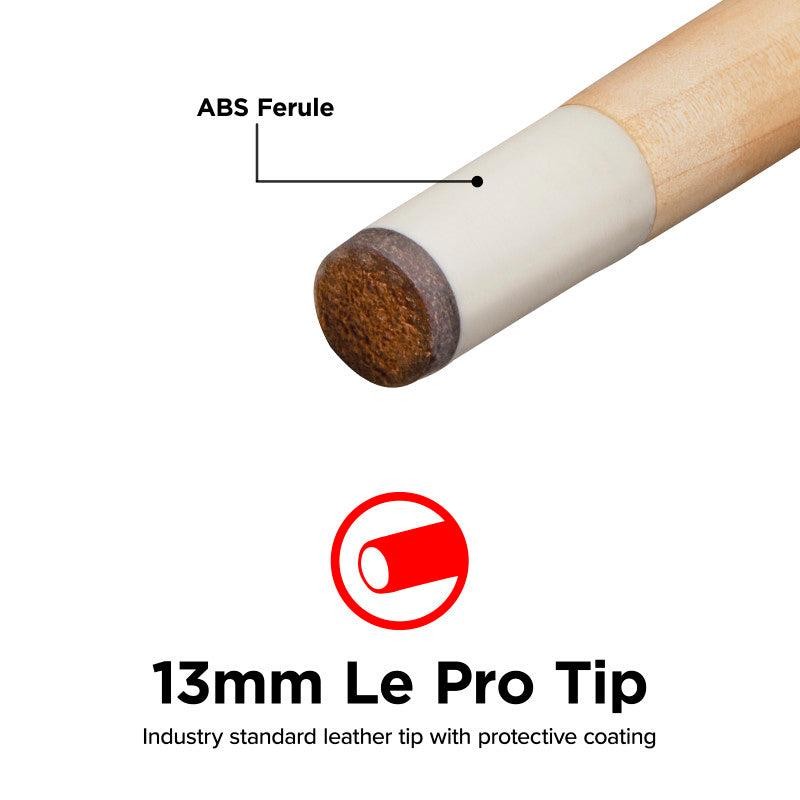 Viper One Piece 57" Maple Bar Billiard/Pool Cue Stick -