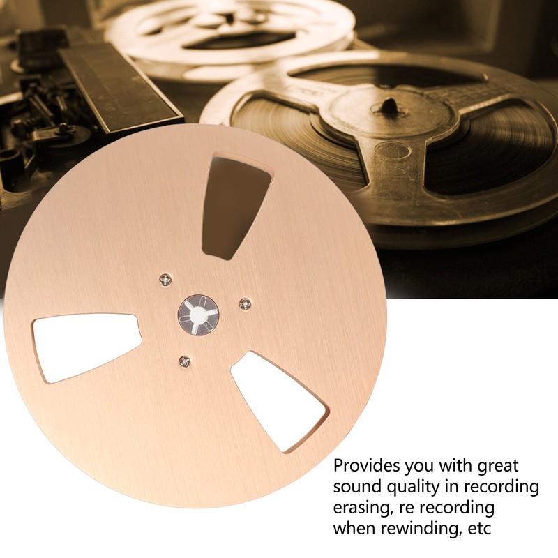 1/4 7 Inch Empty Tape Reel Aluminum Alloy 3 Hole