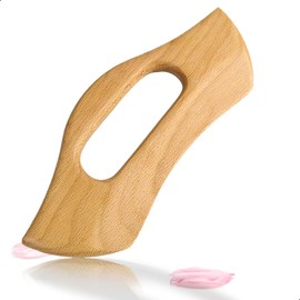 Cassa Board, Facial Beauty Device, Massage, Promotes Blood Circulation, Easy to Hold, Convenient, Natural, Wood, Cheeks, Legs, Beauty, Unisex