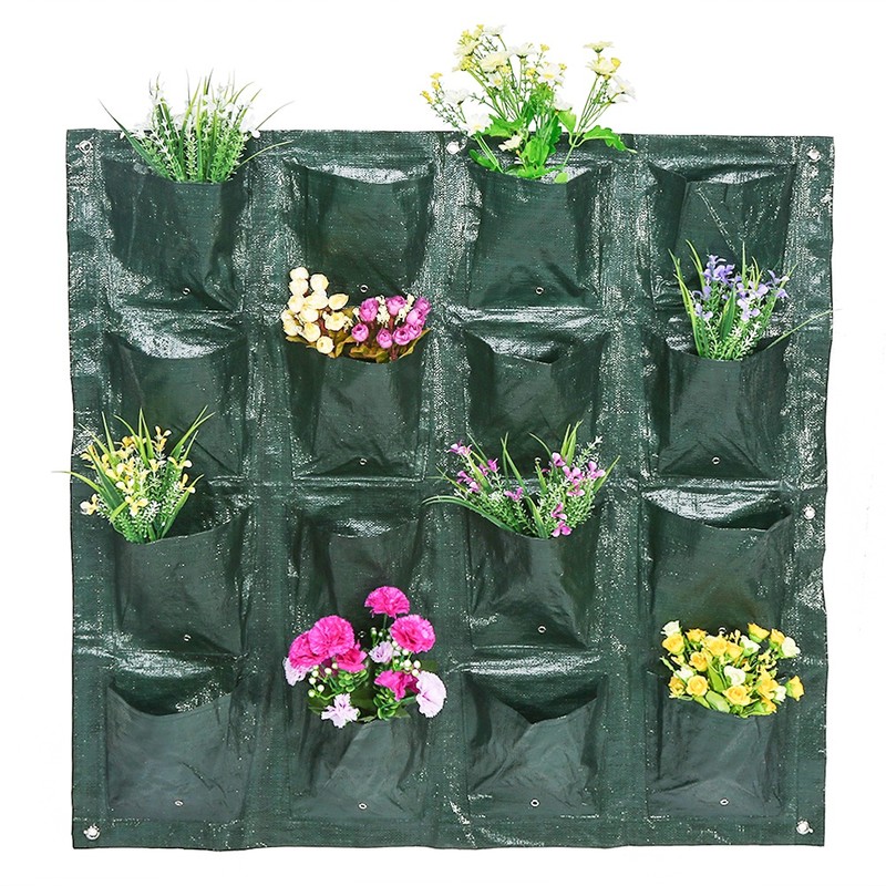 Vertical Garden Plant Growing Container Bag Greening Flower Wall Hanging