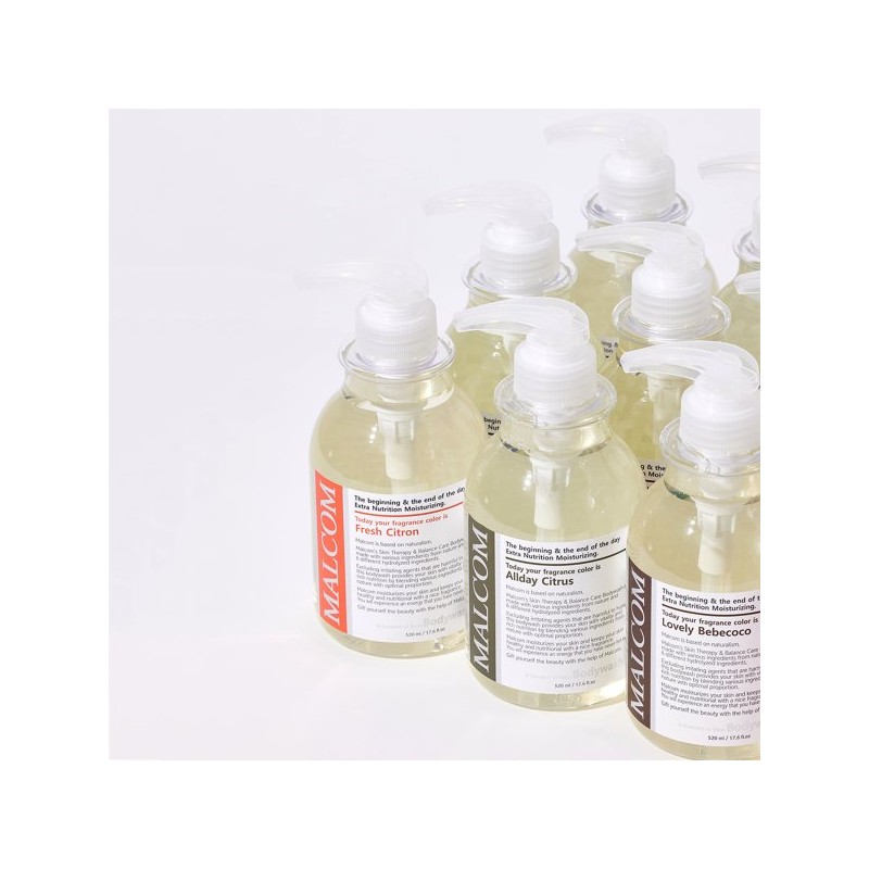 Malcolm Mildly Acidic Allergy Free Body Wash (Dry White Musk)