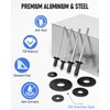 INCLY 1000PCS Pop Rivets Assortment Kit, 14 Sizes Black Rivets