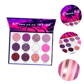 FOMIYES Colorful Shimmer Matte Eyeshadow Palette High Pigmented Makeup Kit for Day Wear Versatile Eye for Stunning Looks