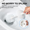 Long Handle Toilet Brush with Holder – 360° Round Bristle