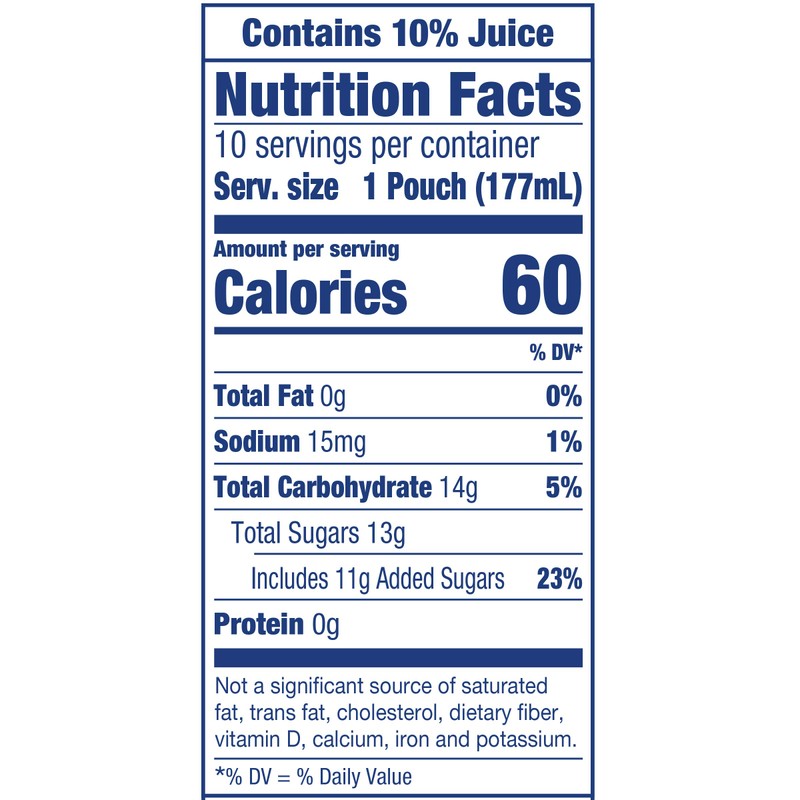 Kraft Capri Sun Drink, Wild Cherry, 60 oz