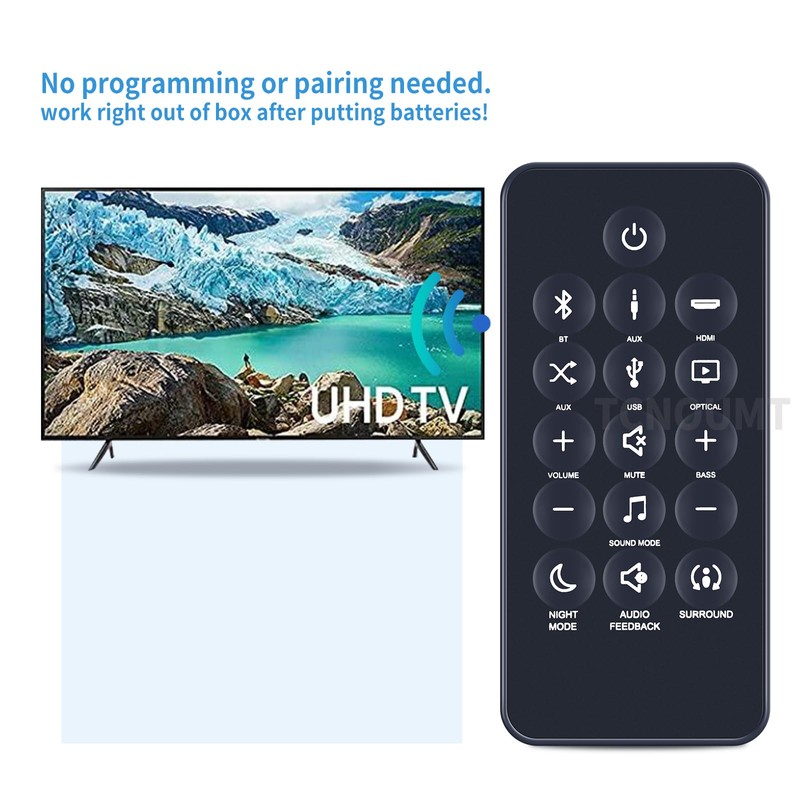TCNOUMT BT-0520 Remote Control Suitable for JBL Bar Studio 2.0
