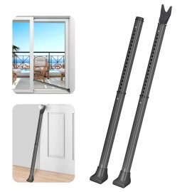 AceMining Upgraded Door Security Bar & Sliding Patio Bar, Heavy Duty Stoppers...
