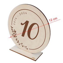 nagu® ES- Gifts for Anniversary, Golden Wedding, 10th Birthday, Greeting Card or Topper, Original Decoration Ideas for Men or Wife, Mum and Dad, Mum Dad (10)