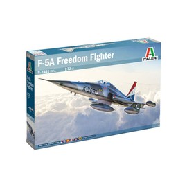 Italeri -1441 F-5A Freedom Fighter, 1:72 Scale, Model Kit, Plastic Model to Assemble, Modeling, Multicoloured, IT1441