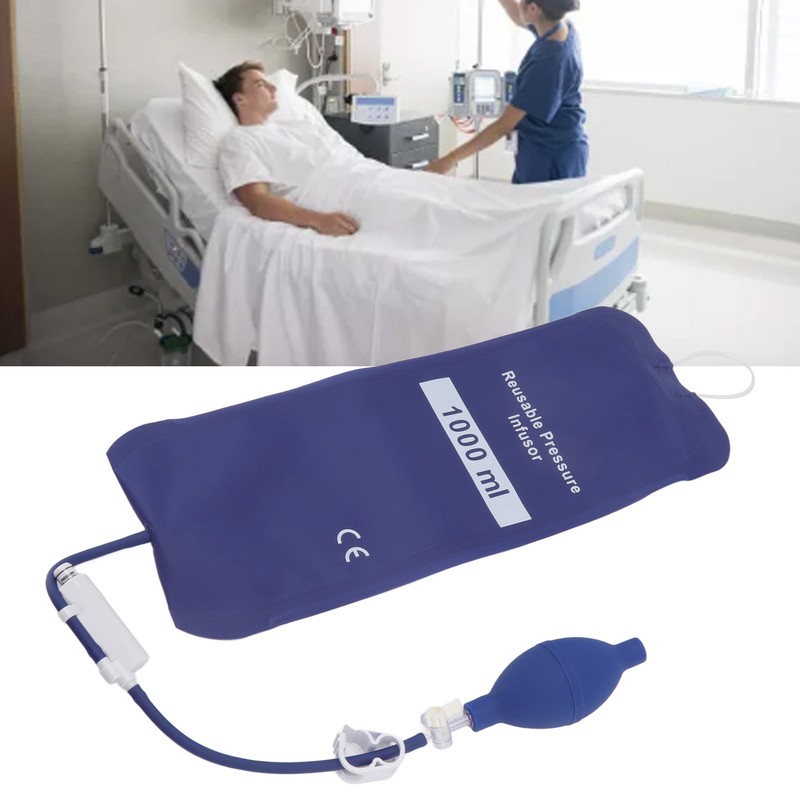 Pressure Infusion Bag 1000ml TPU Cloth Good Air Tightness Reusable