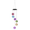 Alpine Corporation RGG648SLR Solar Hanging Gem Sphere Mobile with LED