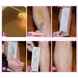 100PCS White Large Facial Body Hair Removal Non Woven Wax Strip Epilating Waxing Strips