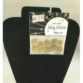 Dress It Up Galaxy Collection Light Yellow Multishaped Glue On Buttons