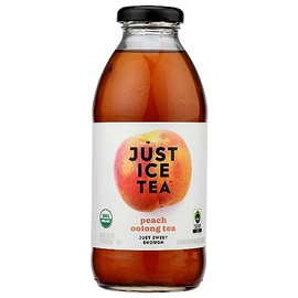 Eat The Change Just Ice Tea Organic Peach Oolong Tea, Kosher, 16 Fluid Ounces (Pack Of 12)