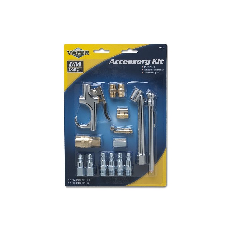 Vaper 19338 Air Line Accessory Kit - 17 Piece