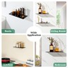 SAYAYO Bathroom Glass Shelf Wall Mounted 30CM Floating Shelves 6MM