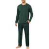 Vlazom Men's Pyjamas Sets Long-Sleeve Pj's Set Soft Loungwear Solid