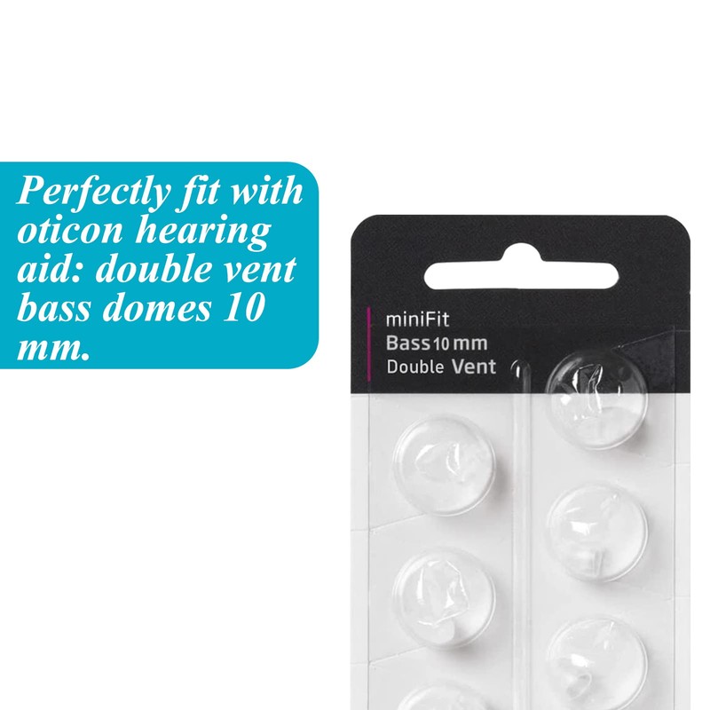 Hearing Aid Domes for Oticon Replacements,Oticon Minifit Double Vent Bass