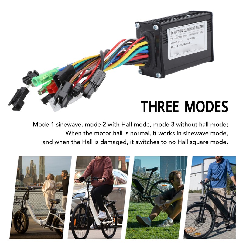 Electric Bike Conversion Kit 3 Mode 17A Controller SW900 Display