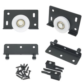 ITROLLE 2Pairs Sliding Hardware Roller Pulleys Single Wheels Sliding Door Pulley for Cabinet Wardrobe Screen Doors Closet Sliding Doors